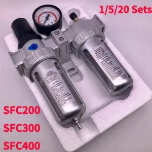 SFC200 1/4" SFC400 1/2" SFC300 3/8 Air Filter Regulator Oil Water Separator Trap Regulator Valve For Compressor Pneumatic Parts