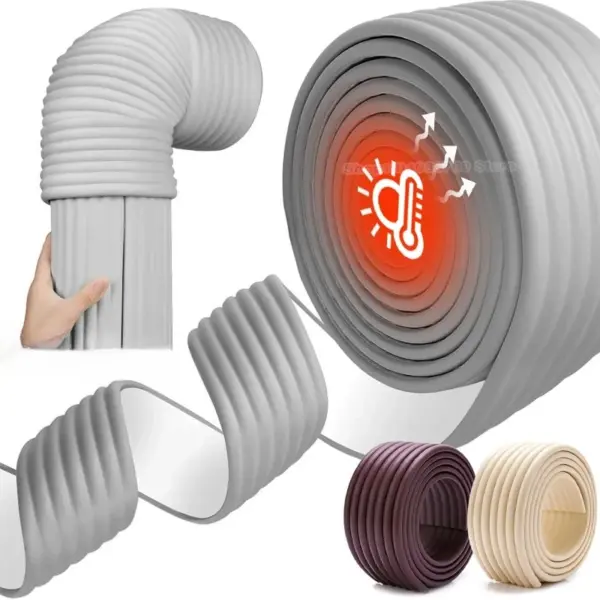 Fire Resistant Flexible Foam Pipe Insulation Heat Resistant Sleeve for Heating Pipes Fire Hydrant Soundproof Protective Cover