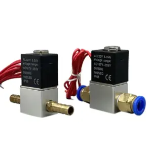 Solenoid valve12V 24V 220V Pneumatic Electric 2 Position 2 Port Normally Closed Air Magnetic Valve 6mm 8mm Hose Barb Connection