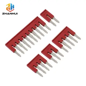 5Pcs FBS10-5 DIN Rail Terminal Block Jumper Seat - 2.5mm Plug-In Bridge for PT/ST/FBS2-5/3-5/4-5/5-5 Series