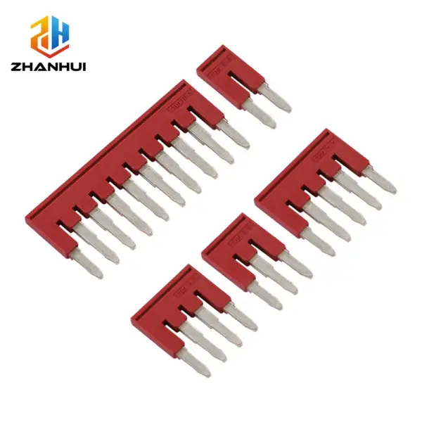 5Pcs FBS10-5 DIN Rail Terminal Block Jumper Seat - 2.5mm Plug-In Bridge for PT/ST/FBS2-5/3-5/4-5/5-5 Series