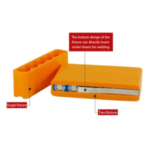 18650Battery Pack Fixture For Spot Welder Single Row Double Sided Spot Welding Plastic Fixed Fixture Battery Pack Soldering Tool