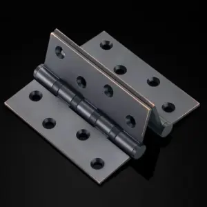 High-end 3PCS 4''/5'' Solid Brass Heavy Duty Door Hinges 3mm Thicken Solid Wood Gate Door Hinges Bearing Silent Hinges + Screws