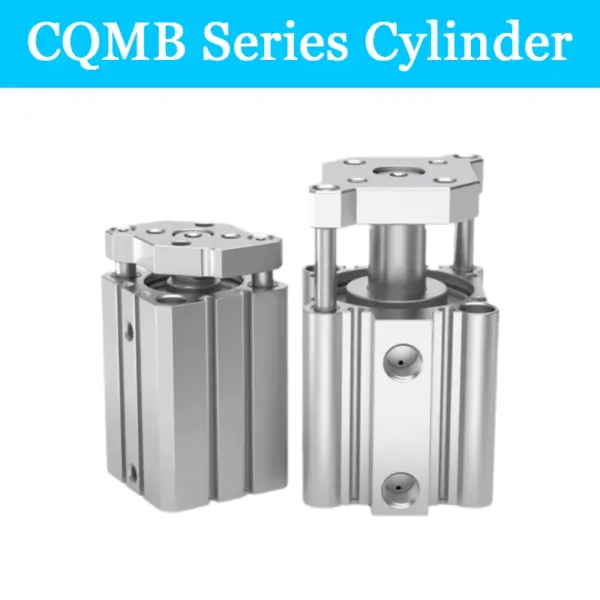NEW Type CQMB12/16/20/25/32/40/50 No Magnet Stroke 5-100mm Thin AIR Cylinder Double Acting Guide Rod Compact Pneumatic Cylinder