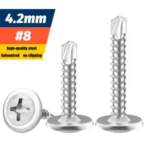 180pcs Modified Truss Head Sheet Metal Screws Assortment Kit Stainless Steel Self Tapping Drilling Screws for Metal Plastic Wood