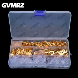400PCS O/Y Terminal Block Pin Ring Lugs Eyes Copper Electrical Cable Connectors Non-insulated Wire Connector Tools