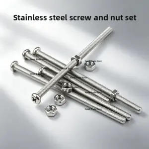304 Stainless Steel Phillips Round Head Screws M3 M4 M5 M6 Metric Thread Pan Head Machine Bolts Anti-Rust Fasteners Hardware Set