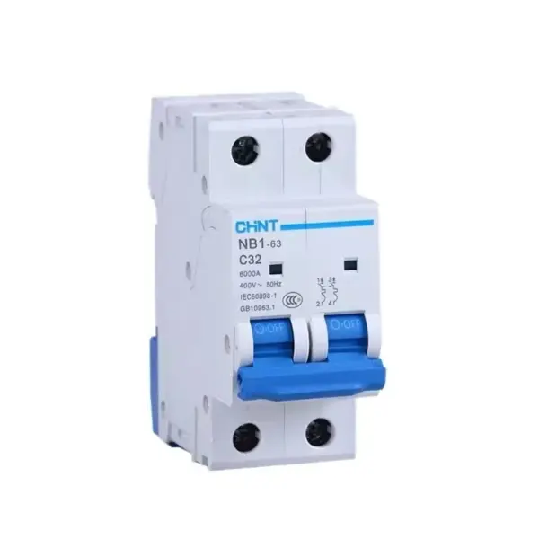 CHNT CHINT NB1-63 1P 2P 3P 4P AC 230/400V MCB Circuit Breaker DIN Rail Mounting Miniature Air Switch Original Product