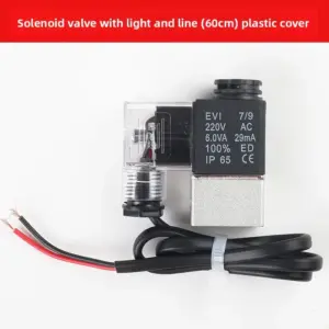 Silent Oil-Free Air Compressor Solenoid Valve | Internal Control Air Stop Valve 110V/220V | Replacement Part for Pneumatic Tools