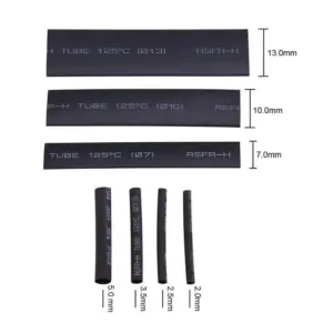 508Pcs Heat Shrink Tubing Kit Assorted Sizes Black Red Blue Yellow Green for Solder Joint Protection Wire Insulation Cable