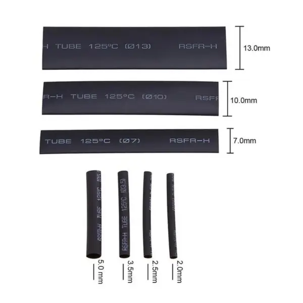 508Pcs Heat Shrink Tubing Kit Assorted Sizes Black Red Blue Yellow Green for Solder Joint Protection Wire Insulation Cable