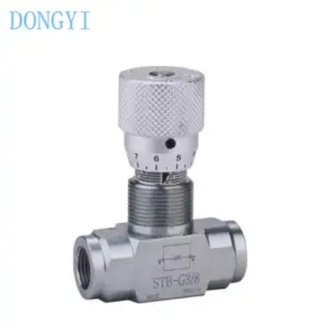 Flow Control Valve STB Hydraulic Throttle Valve STB-G1/4 STB-G3/8 STB-G1/2 STB-G3/4 STB-G1 STB-NPT1/4 STB-NPT3/8 STB-NPT1/2