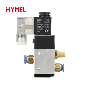 Pneumatic Fittings 3 Way 2 Position Air Directional Control Solenoid Valve 3V210-08 DC12V DC24V AC110V AC220V Muffler