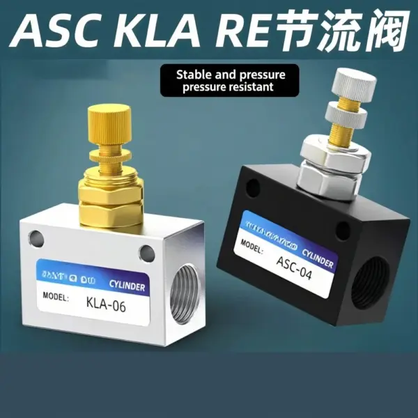 One-way Throttle Valve ASC-06-08-10-15 Flow Control KLA-06-08-10 RE01-02-03-04
