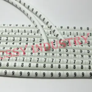 freeshipping  1000pcs/set print Cable Markers 0.5-10mm2   number 0123456789 10 different number Cable Wire Markers