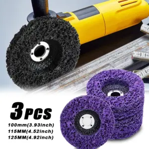 3pcs Diamond Grinding Wheel Flip Disc Grinding Tools Rust Removal Polishing Wheel Angle Grinder Accessories 100/115/125mm