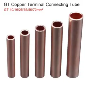 GT Copper Wire Cable Hole Passing Connecting Sleeve Tube Ferrule Lug Connector Crimp Terminal GT-10/16/25/35/50/70/95/120mm2