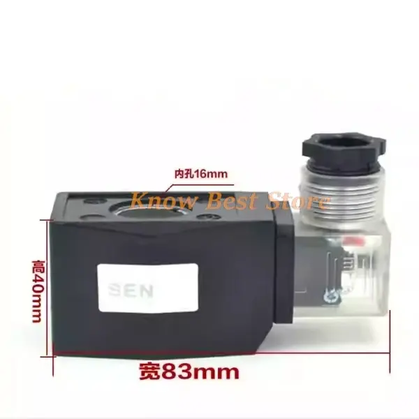 1PCS CKD coil plastic coil AB410 outdoor waterproof solenoid valve coil inner hole 16mm height 40mm 220V 24V