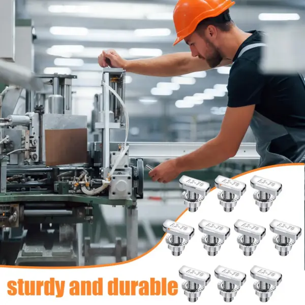 T Nuts And Bolts Hammer Head Sliding Screw T-Slot Bolts Nuts Set Heavy-Duty Hardware Screw For Track System Automotive Roof Rack