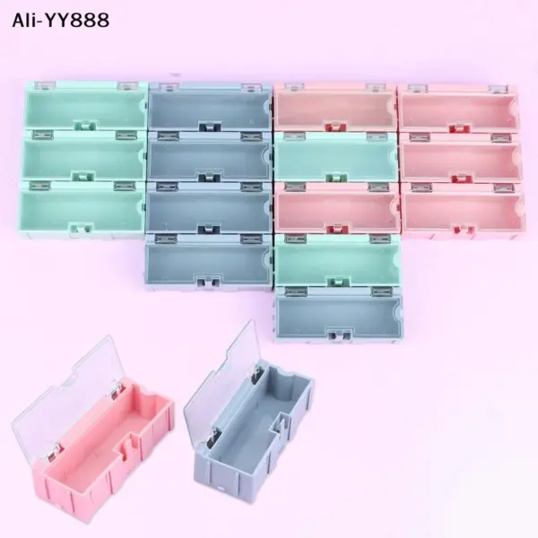 【Y8】5Pcs For SMD SMT Electronic Box Electronic Components Small Screws Nuts Washers Container Mini Splicable Storage Boxes
