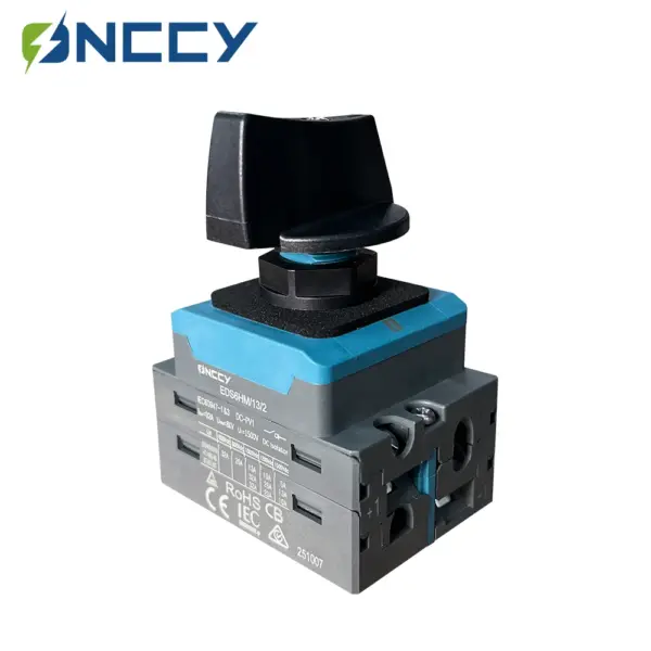 ONCCY 2P DC Isolator Switch ,600V 1000V 1600V DC Isolation Switch，Single Hole Mounting,  for Rooftop Solar Systems