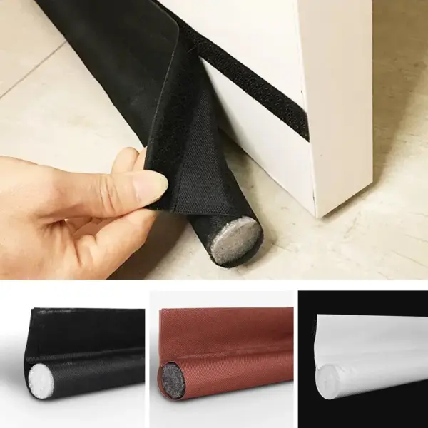 One Side Seal Weatherstrip Foam Door Bottom Sealing Strip Adjustable Household Seals Strip Soundproof Tape Gap Sealer Protector