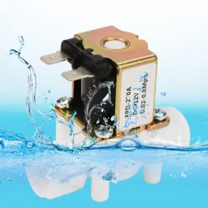 12V G1/2" NC Plastic Electrical Inlet Solenoid Water Valve for Water Dispense N/C Solenoid Valve 1/2 Solenoid Valve Water Valve