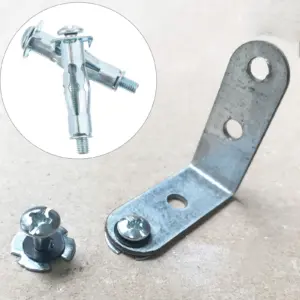 20Pcs Heavy Duty Hollow Wall Anchors Machine Screw Removable Expansion Legs Cavity Anchor Bolts Load Distribution Plasterboard