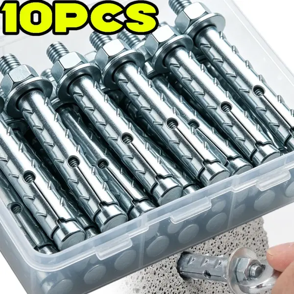 M6 M8 Sleeve Anchors Expansion Bolts Set Heavy Duty Hollow Wall Pull-Out Resistant Tube Fix Bolt Furniture Concrete Anchor Bolts