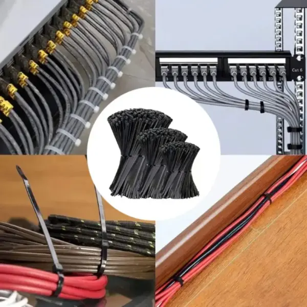 UV Resistant Heavy Duty Cable Ties Detachable Multicolor Self-Locking Cable Ties Tensile Strength Plastic Nylon Zip Ties