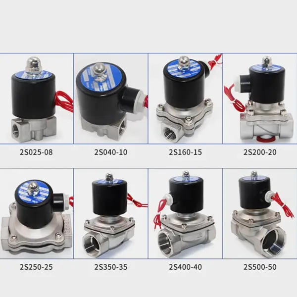 Stainless steel solenoid valve 220V water valve normal close and 12V 24V Electric valve 1/4“ 3/8”1/2“3/4” 1“control valve