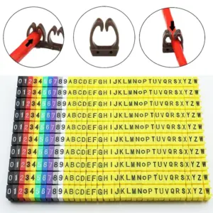 100/150PCS  Color-Coded Slip-On Wire Marker Sleeves,  Cable Identification Sleeving foElectrical Wiring