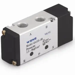 4A110-06 4A210-08 5 Vie 2 Posizioni 1/8 "BSPT Singolo Aria Pilotata Valvola di Controllo Pneumatica