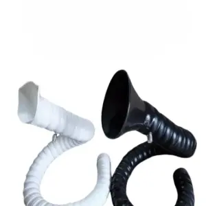 50mm 75mm  Flexible Smoke Exhaust Ventilator Pipe for Soldering Smoke Extractor Welding Fume Arms with Square Round Hood