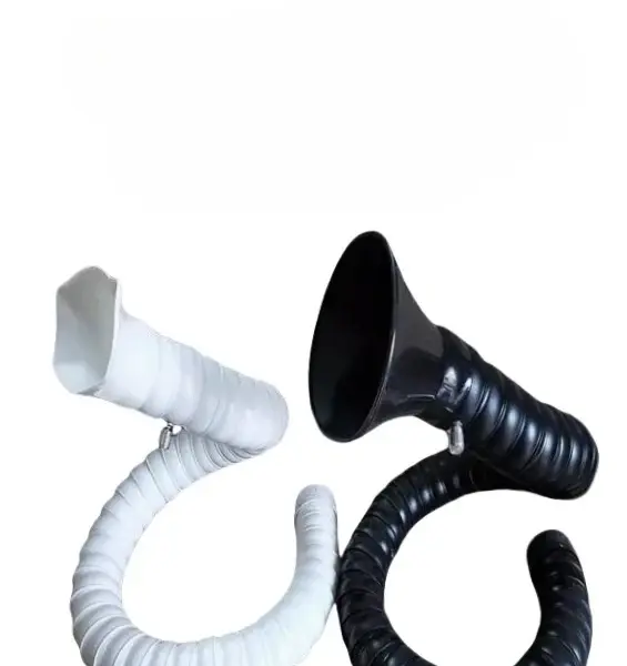 50mm 75mm  Flexible Smoke Exhaust Ventilator Pipe for Soldering Smoke Extractor Welding Fume Arms with Square Round Hood
