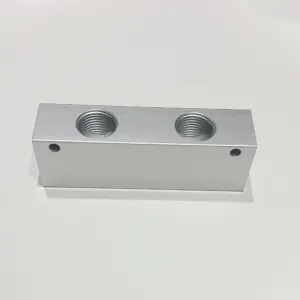27x36mm 2-10 Ways 4-12 Ports 1/2" BSP Female Thread Aluminum Alloy Pneumatic Manifold Block Compressed Air Distribution Splitter