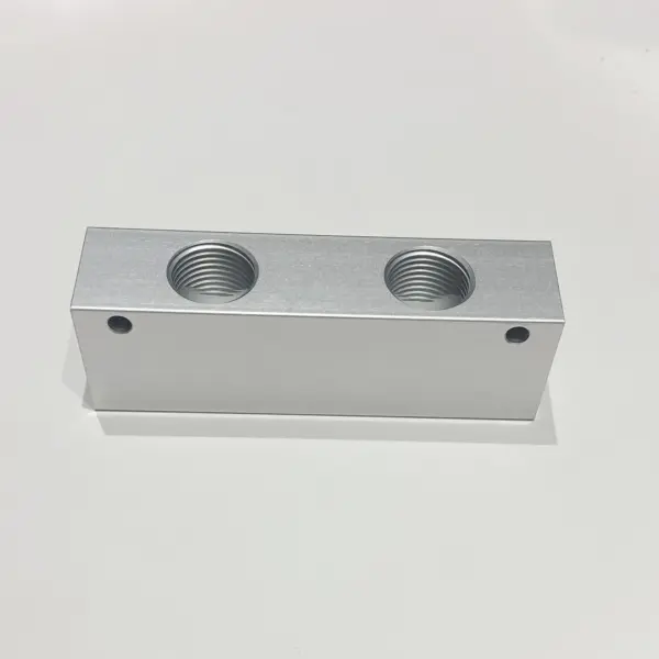 27x36mm 2-10 Ways 4-12 Ports 1/2" BSP Female Thread Aluminum Alloy Pneumatic Manifold Block Compressed Air Distribution Splitter
