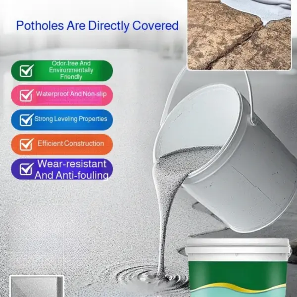 Marble-Look Epoxy Grout Floor Paint, Self-Leveling Wear-Resistant Anti-Slip Coating, Home/Factory/Outdoor Cement Floor Paint