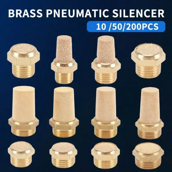 STARPAD For Motorcycle Accessories Copper Muffler BSL-M5-01-02-03-04  Pneumatic Filter Silent Solenoid Valve