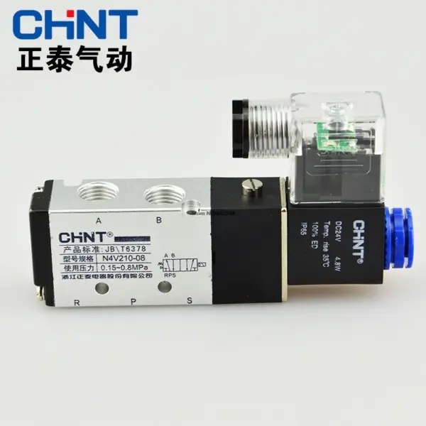 Original CHNT pneumatic 4v210-08 2 Position 5 Port solenoid valve 24V 220V N4V210-08