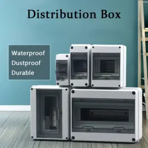 HL Series Junction Box 5/8/12/15/18/24WAY Plastic Outdoor Electrical IP65 Waterproof Distribution Box Circuit Breaker Switch Box