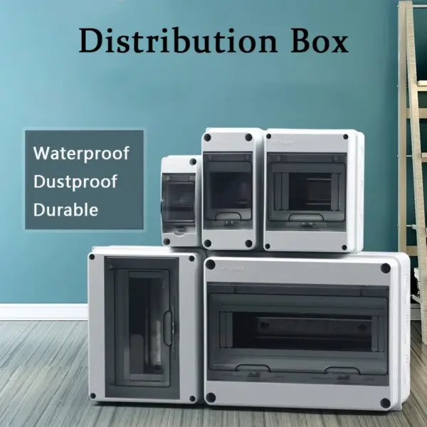 HL Series Junction Box 5/8/12/15/18/24WAY Plastic Outdoor Electrical IP65 Waterproof Distribution Box Circuit Breaker Switch Box