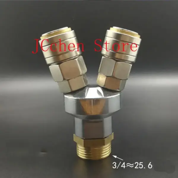 3 Ways 3/4" BSP Male C Type Air Hose Quick Coupler Socket Connector High Quality Self-locking
