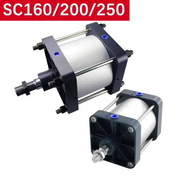 SC125/160/200/250/320 Big Bore Standard Air Pneumatic Cylinder Piston Big Thrust 25-1000mm Stroke Double Acting