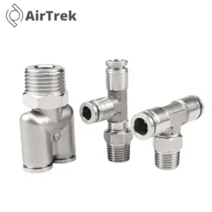 304 Stainless Steel Pneumatic Hose Fitting PB PD PX  Air Tube Connector 1/8 1/4 3/8 1/2 BSP Quick Release Pipe Fittings