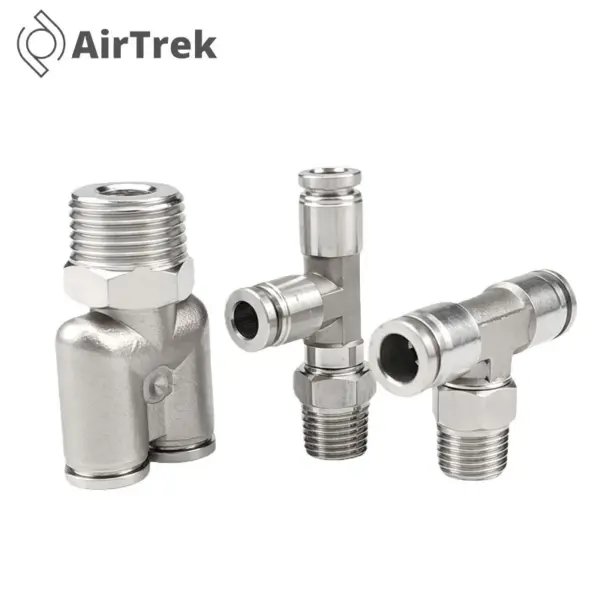304 Stainless Steel Pneumatic Hose Fitting PB PD PX  Air Tube Connector 1/8 1/4 3/8 1/2 BSP Quick Release Pipe Fittings