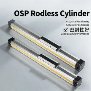 OSP Pneumatic Air Cylinder Bore 16/25/32/40/50/63mm Mechanically Jointed Double Acting Rodless High Thrust OSP-25