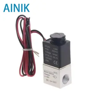 Compressor Valve 1/4" Normally Closed Pneumatic Aluminum Solenoid Valves 12V 24V Voltage For Air Water Oil