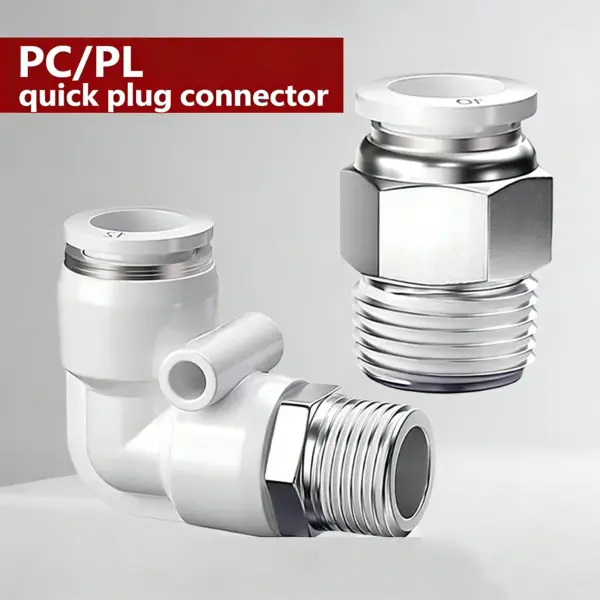 10Pcs 4 6 8 10 12 1416 Mm OD Tube PC PL Pneumatic Air Fitting Quickrelease Push To Connect Compressor 1/8 1/4 3/8 1/2" BSPT Male