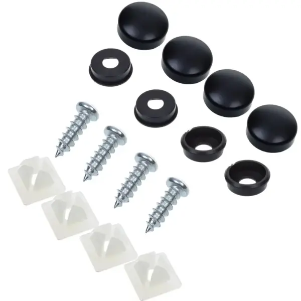 Rust Resistant Stainless Steel License Plate Frame Screws Fasteners Set